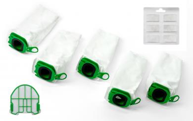 Hepa-Set mit Duftchips FP 100 passend für Vorwerk Kobold VB100 (EBB100/SPB100) Akkusauger 