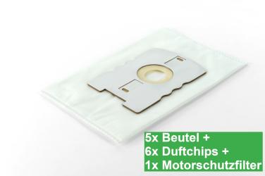 Hepa-Set mit Duftchips passend für Vorwerk Kobold und  Tiger VT265, VT270 und VT300 