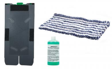 Tuchträgerplatte, Wischpflege und 4 Wischtücher passend zu Saugwischer Vorwerk SP520 und SP530 