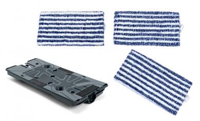 Tuchträgerplatte und 3 Wischtücher passend zu Saugwischer Vorwerk SP600 